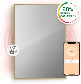 Klarstein La Palma 750 smart, infračervený ohrievač 2 v 1, 85 x 60 cm, 750W, zrkadlová predná časť