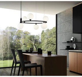 Maytoni MOD013PL-06B -  Luster na lanku RING 6xG9/25W/230V čierna