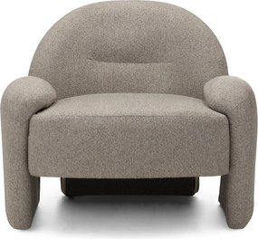 Dizajnové kreslo Sheli bouclé béžovošedé