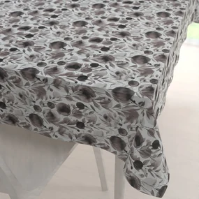 Biante Dekoračný obdĺžnikový obrus Rongo RGP-504 Hnedé popínavé lístky na bielom 100x140 cm