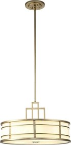 Feiss FE-FUSION-P-L-PNBR - luster na tyči FUSION 3xE27/40W/230V zlatý