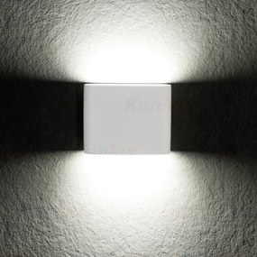KANLUX Vonkajšie nástenné LED osvetlenie BART, biele