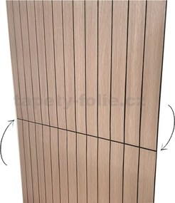 Samolepiace lamely na stenu L02, cena za kus, rozmer 100 cm x 60 cm, hnedé, IMPOL TRADE