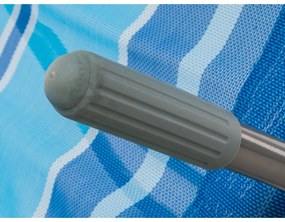 Happy Green Plážové ležadlo modrá, 142 x 60 x 96 cm