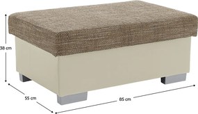 Taburetka T4 - cappuccino / béžová