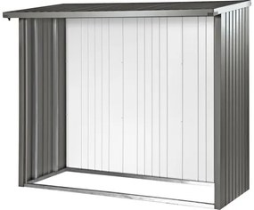 Zadná stena pre prístrešok na drevo Biohort Woodstock 150 sivý kremeň metalický