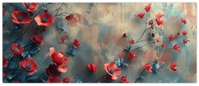 Obraz - Vlčie maky (120x50 cm)