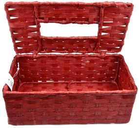 Box na vreckovky červený