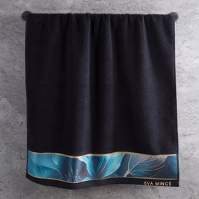 FROTÉ UTERÁK EVA MINGE12 SADA 3 KS 70X140 CM ČIERNA