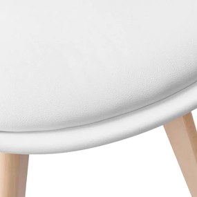 Jedálenská stolička NANTES hnedá / biela