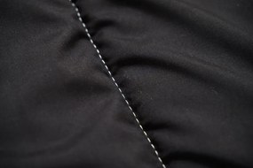 Celoročná prešívaná prikrývka 140x200 cm z dutého vlákna, čierna