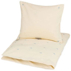 Svetložltá detská obliečka do postieľky z Bio bavlny 70x100 cm Sea Garden – Cam Cam Copenhagen