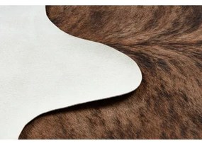 Kobercová umelá hovädzia koža, krava G5067-3 hnedá koža Veľkosť: 100x150 cm