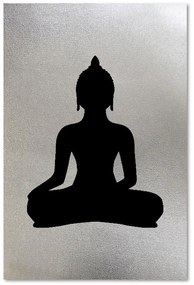 Obraz na plátně Černý zenový Buddha - 80x120 cm