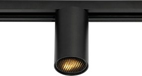 Moderný čierny reflektor pre 1-fázový koľajnicový systém GU10 35 mm - Iconic Ruby Honey