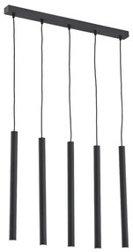 Argon 2137 - Luster na lanku ETNA 5xG9/6W/230V čierna