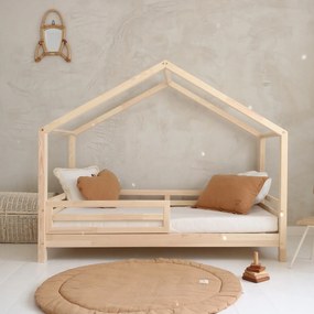 Posteľ v tvare domčeka Housebed Fello - 90 x 200 cm / prírodná