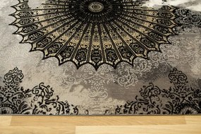 Koberec Tender 27237A Ornament Boutique čierny / svetlosivý