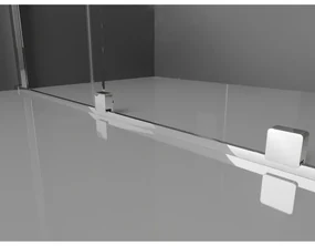 Mexen Velar, posuvné dvere do otvoru typ Walk-In 75 cm, 8mm číre sklo, chrómová, 871-075-000-03-01
