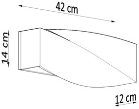 Nástenné svietidlo SIGMA 1xE27/60W/230V šedá