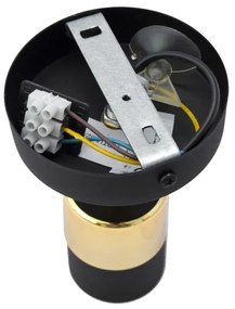 LED Nástenné bodové svietidlo TUBSSON 1xGU10/4,8W/230V čierna/zlatá