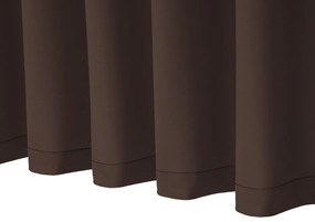 Biante Dekoračný záves Rongo RG-051 Hnedý 140x160 cm