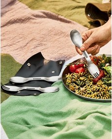 Antikoro jedálenské vidličky v súprave 4 ks v striebornej farbe Spork – Black + Blum