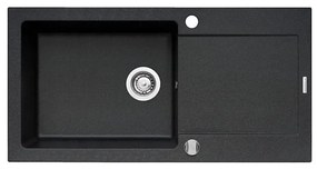 Pyramis 70089601 - Kuchynský drez MIDO 100x50 cm granit/čierny