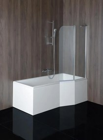 Polysan Polysan, VERSYS L asymetrická vaňa 160x84x70x47cm, biela, 14611