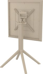 SKY FOLDING 60 sklopný záhradný stôl taupe