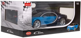 Bugatti Chiron modrý model RASTAR 1:14 Diaľkovo ovládané auto + LED svetlá + diaľkové ovládanie 2,4 GHz