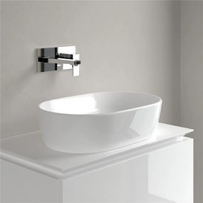 VILLEROY &amp; BOCH Architectura oválne umývadlo na dosku bez otvoru, bez prepadu, 600 x 400 mm, biela alpská, 5A266101