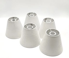 Brilagi - LED  Prisadený luster ANTHONY 5xE14/40W/230V dub orech/biela