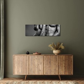 Obraz - Akt (s hodinami) (90x30 cm)