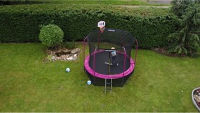Marimex | Trampolína Marimex 305 cm ružová + vnútorná ochranná sieť + rebrík ZADARMO | 19000105