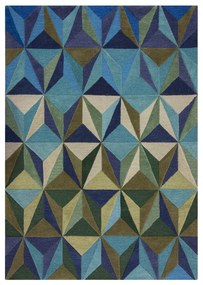 Modrý vlnený koberec 160x230 cm Reverie – Flair Rugs