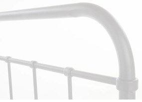 Kovová dvoulůžková postel Pablo 120x200 bílá