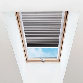FOA Plisé roleta na strešné okná, Priesvitná, Olovená šedá, P 010 , 130 x 50 cm