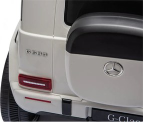 LEAN CARS Akumulátorové vozidlo Mercedes G 4x4 24 V 2580, biele