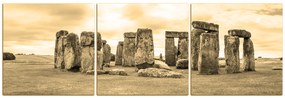 Obraz na plátne - Stonehenge - panoráma... 506FB (90x30 cm)