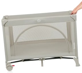 Lionelo - Cestovná postieľka LAURA Beige Sand