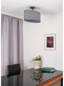 Duolla - Prisadený luster OVAL 1xE27/15W/230V šedá