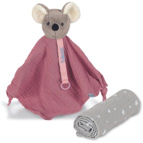 Sterntaler dárkový set hračka do kapsy velká, 34 cm + plenka mušelín, myška Mabel 3252001