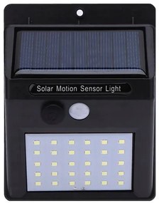 Verk 01390 Nástenné solárne svietidlo s pohybovým senzorom - 30 LED