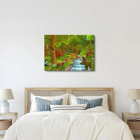 Detský obraz so zvieratkami (70x50 cm)