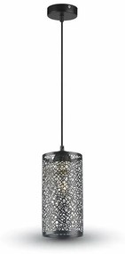 Luster na lanku 1xE27/60W/230V čierna