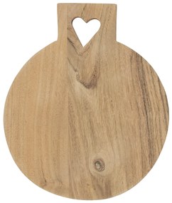 IB LAURSEN Drevená doštička Round Heart Acacia