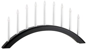 Markslöjd 705957 - Vianočný svietnik AVENTO 9xE10/3W/230V čierna