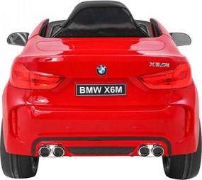 Ramiz Detské elektrické autíčko BMW X6M lakované - červené SUV + diaľkové ovládanie