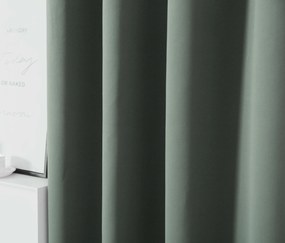 Sivozelený záves OXFORD 140x250 cm Zavesenie: Kovové krúžky